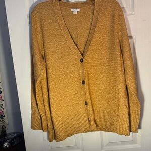 J. Jill Golden Cardigan Sweater